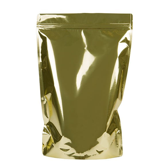 Buste doypack color oro 22.9x12.1x34.3cm | 907 grammi (100 pezzi) [ZBGM6SG]