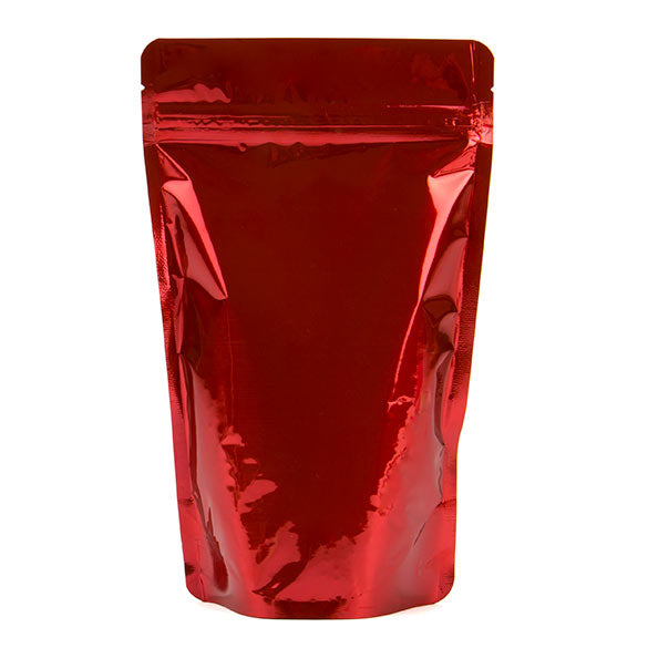 Doypack Rouge Métallisé 13x7.9x20.6cm | 113g (100 pièces) [ZBGM3R]