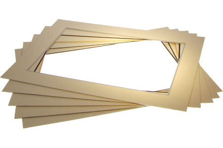 Double Passe Partout Blanc/Noir 17 x 47cm pour le découpage intérieur. 45.7 x 61.0cm (10 Pièces) [MD20098]