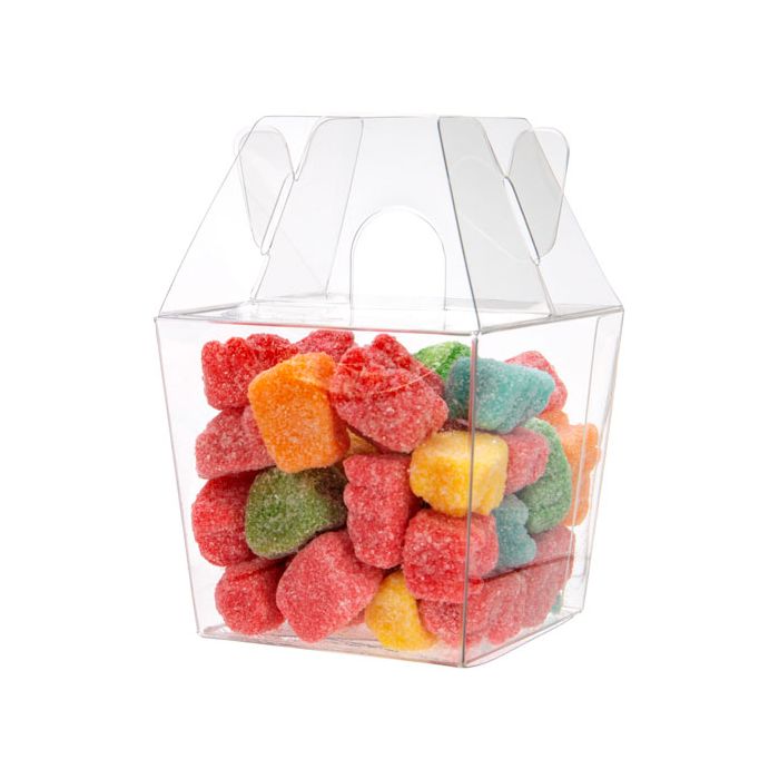 Scatola mini da asporto trasparente 60 x 51 x 54 mm (25 pezzi) [FS282]