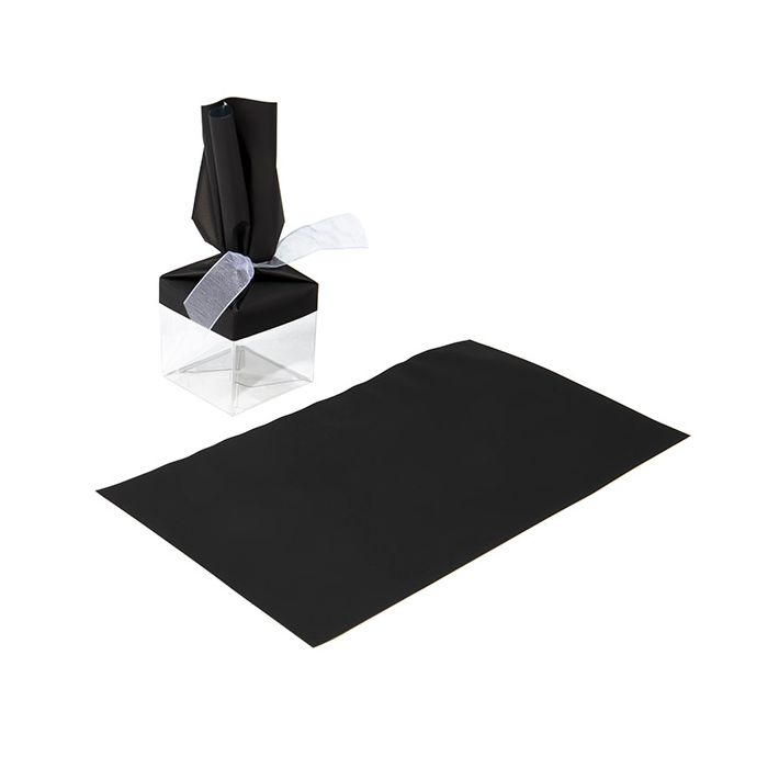 Feuille de couverture métallique Mat Noir 12,7x22,9 cm (25 pièces) [MT1MB]