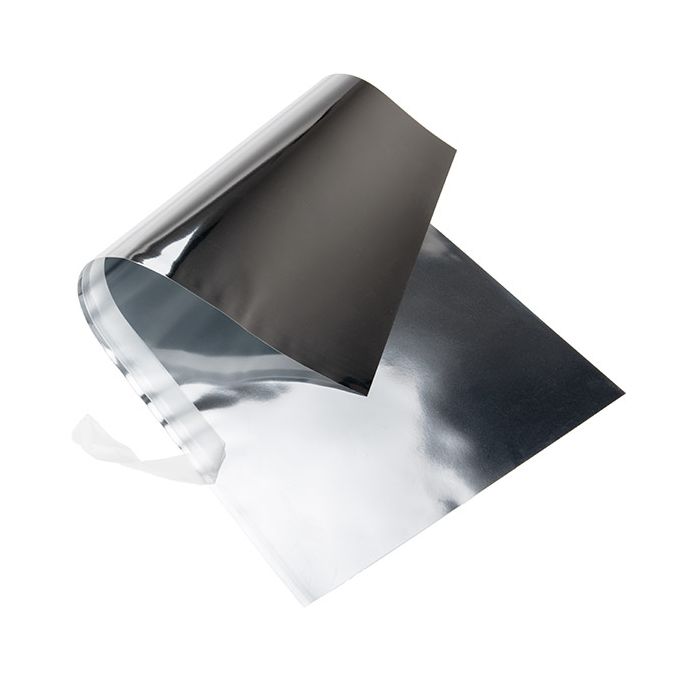 Folientopper Metallic Silber 17,8x33 cm (25 Stück) [MT2S]