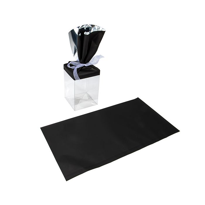 Fogli di pellicola Metallico opaco nero 22,9x43,2 cm (25 pezzi) [MT3MB]