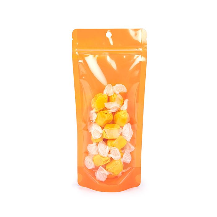 Stand Up Pouch Neon Orange 10.8x6x23.8 cm w/ Hang Hole