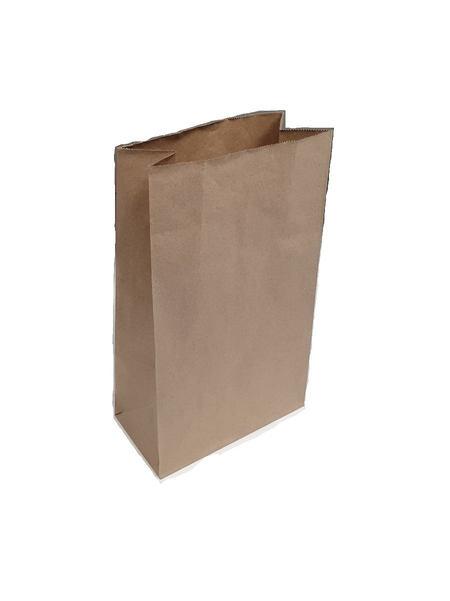 Block bottom bags Kraft 60grs 22x11x30cm