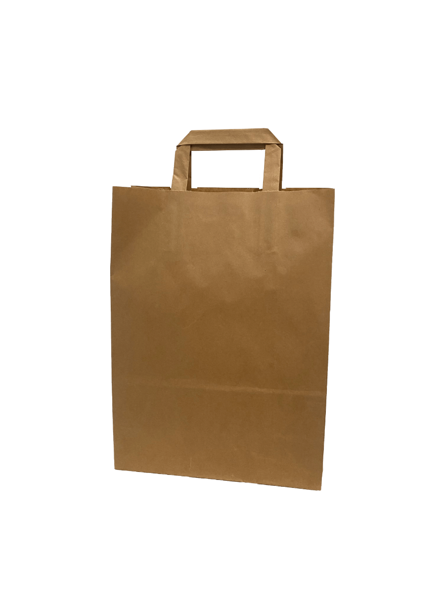 Paper Carrier Bags 26x17x25cm Brown Kraft 70 g/qm