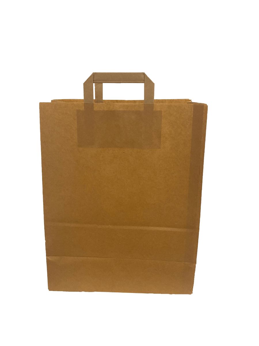 Paper Carrier Bags 32x17x41cm Brown Kraft 90 g/qm