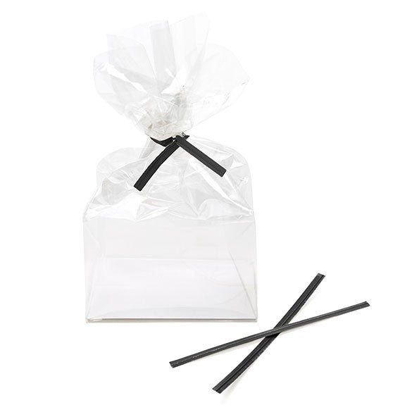Papier Armé - lien noir 10.2 x .4cm (1000 Pièces) [TT4BK]