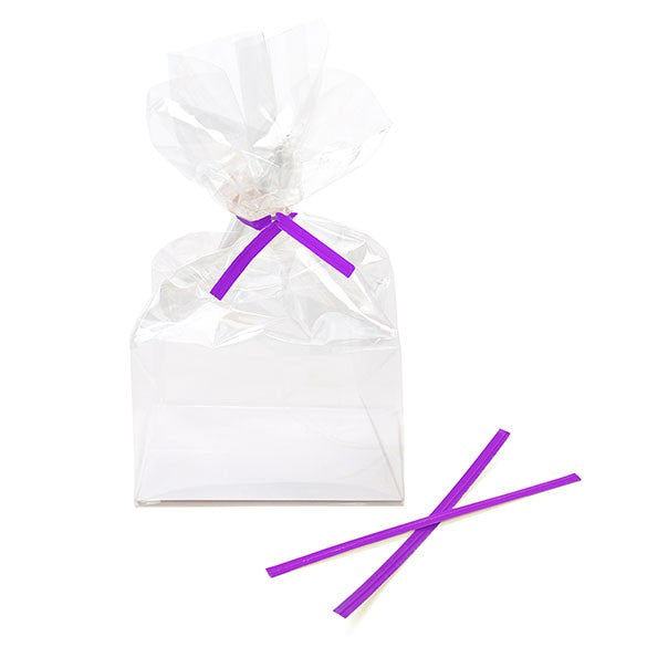 Verschluss-Streifen 10,2x0,4cm Papier Violett (1.000 Stück) [TT4VI]