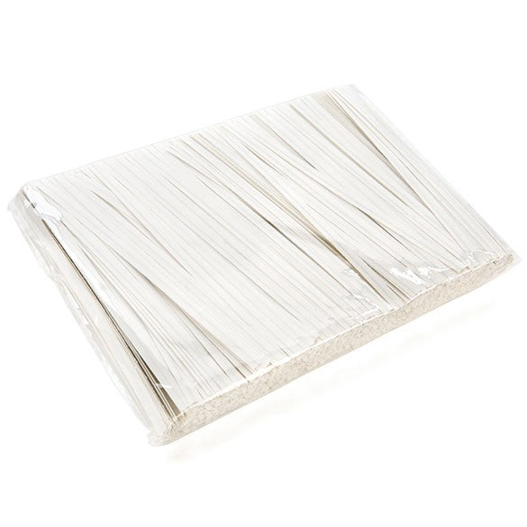 Papier Armé - lien blanc 10.2 x .4cm (1000  Pièces) [TT4WH]