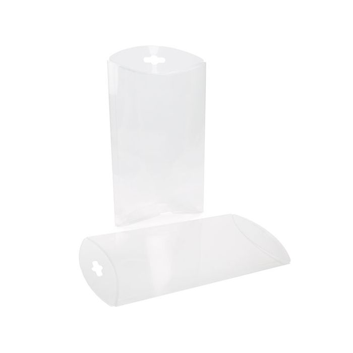 Boite pliante berlingot transparente 14.5x4x22.5cm (25 pièces) [PB109]