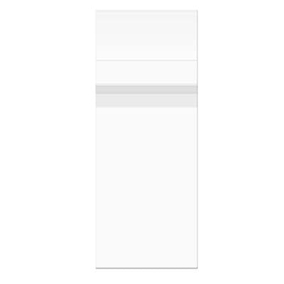 Sacchetto di plastica trasparente 5.6x15.4cm con chiusura adesiva (100 pezzi) [B2X6SPC]