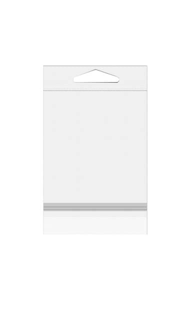 Sachet à trou de suspension refermable avec fermeture sécurisée 13x15.9cm (100 pièces) [HB5B3PC]