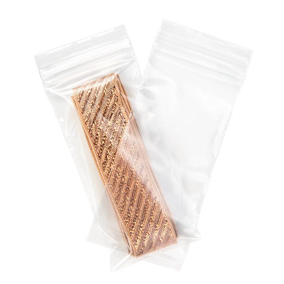 Druckverschlussbeutel Transparent 5x10cm PE 50 Mikron (100 Stück) [2PE24]