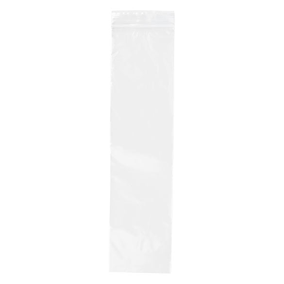 Sacchetto trasparente con chiusura a pressione 7.5x30.5cm PE 50 micron (100 pezzi) [2PE312]