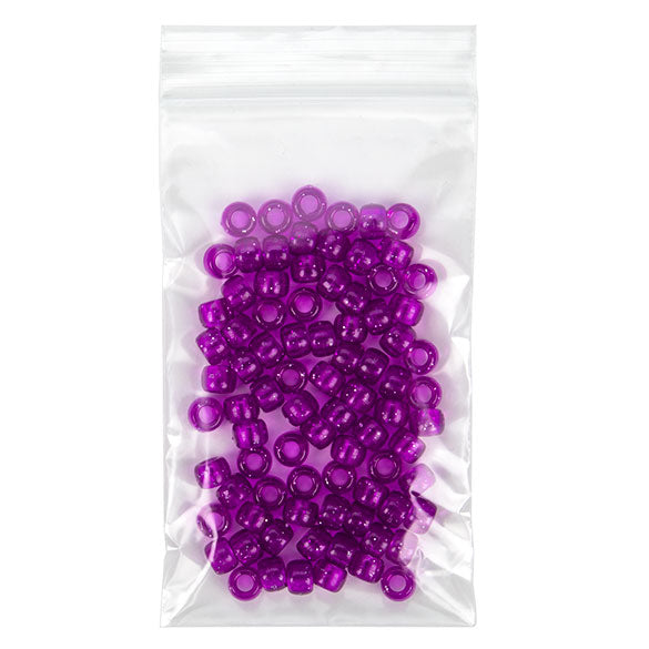 Sachet zip transparent en PE-BD 7,5x12,5cm 50 microns (100 pièces) [2PE35]