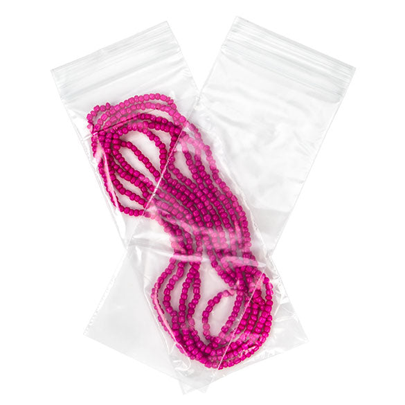 Sachet zip transparent en PE-BD 7,5x18cm 50 microns (100 pièces) [2PE37]