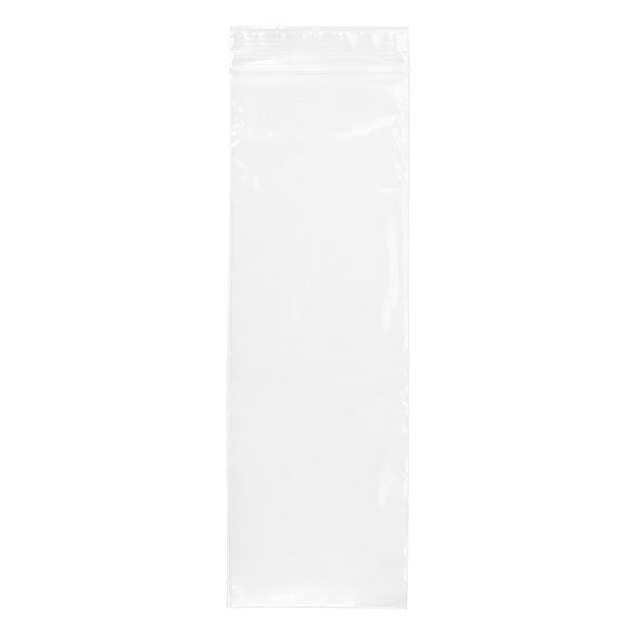 Druckverschlussbeutel Transparent 7.5x23cm PE 50 Mikron (100 Stück) [2PE39]
