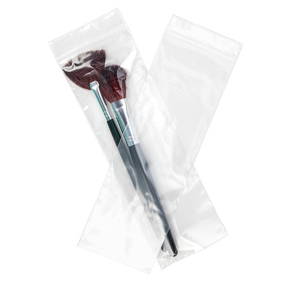 Druckverschlussbeutel Transparent 7.5x23cm PE 50 Mikron (100 Stück) [2PE39]