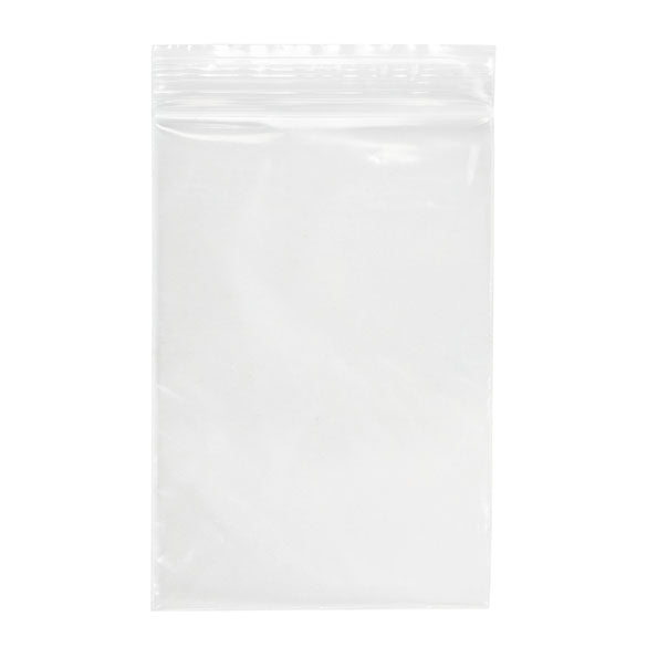 Sacchetto trasparente con chiusura a pressione 9x12.5cm PE 50 micron (100 pezzi) [2PE3H5]