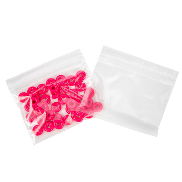 Sacchetto trasparente con chiusura a pressione 10x7.5cm PE 50 micron (100 pezzi) [2PE43]