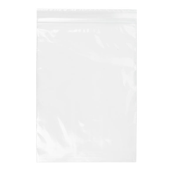Sacchetto trasparente con chiusura a pressione 12.5x18cm PE 50 micron (100 pezzi) [2PE57]