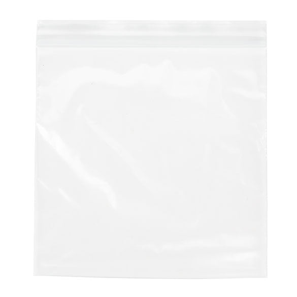 Sacchetto trasparente con chiusura a pressione 15x15cm PE 50 micron (100 pezzi) [2PE66]