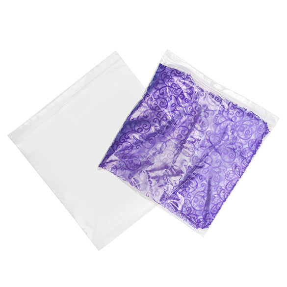 Sacchetto trasparente con chiusura a pressione 33x33cm PE 50 micron (100 pezzi) [2PE1313]