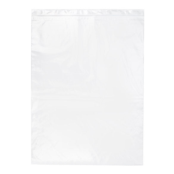 Sacchetto trasparente con chiusura a pressione 45.5x61cm PE 50 micron (25 pezzi) [2PE1824]