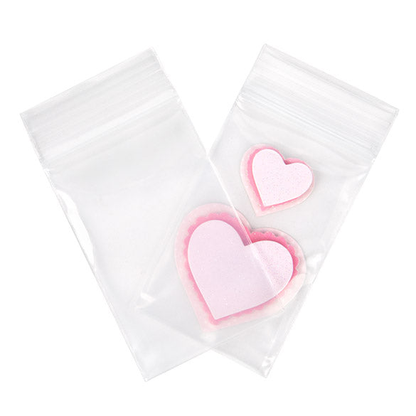 Druckverschlussbeutel Transparent 5x7.5cm PE 100 Mikron (100 Stück) [4PE23]