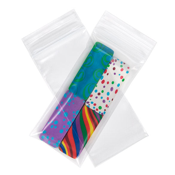 Sachet zip transparent en PE-BD 5,1x10,2cm (100 pièces) [4PE24]