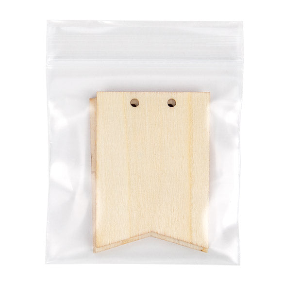 Sacchetto trasparente con chiusura a pressione 7.5x7.5cm PE 100 micron (100 pezzi) [4PE33]