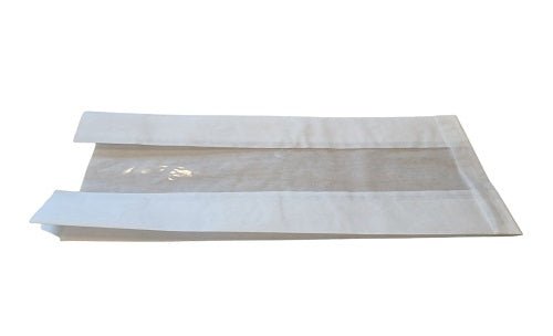 Side Gusset Bags with window, 20x9x38 cm, 40 g/m2 kraft - 20 my Bopp (100 pcs)