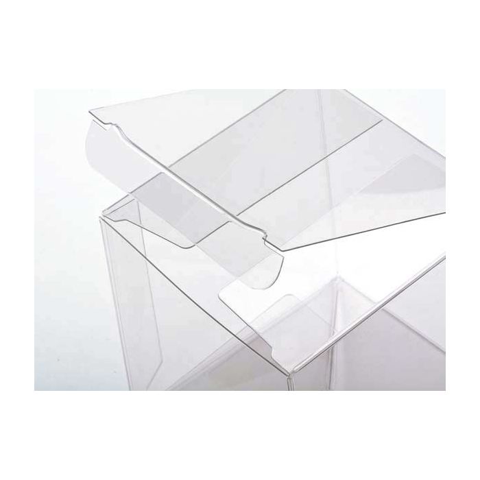 Scatole trasparenti 8.9x8.9x8.9cm con fondo pop up (25 pezzi) [PLB105]