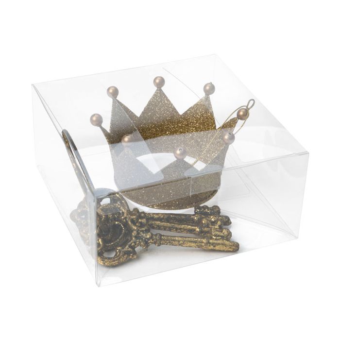 Klarsichtschachteln 14.9x14.9x7.6cm mit Automatikboden (25 Stück) [PLB203]