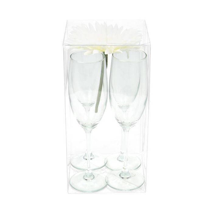 Scatole trasparenti 12.7x12.7x25.4cm con fondo pop up (25 pezzi) [PLB87]