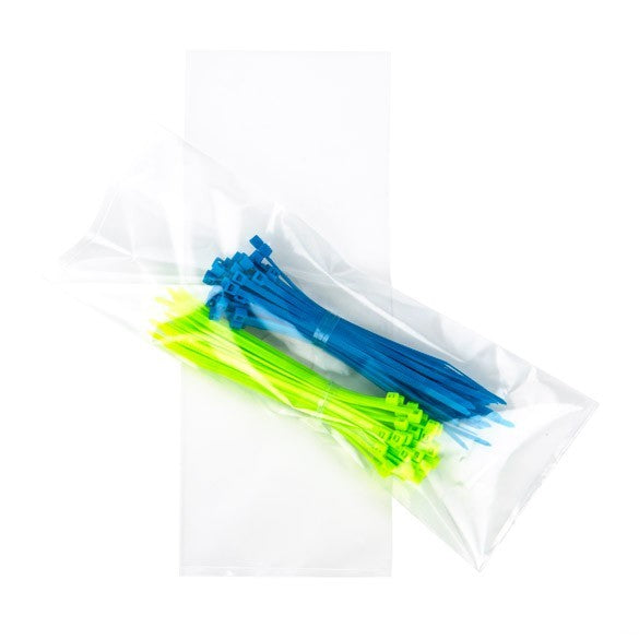 Sac plastique en polyéthylène à basse densité 76x230mm 50 microns (100 Pieces) [PE238]