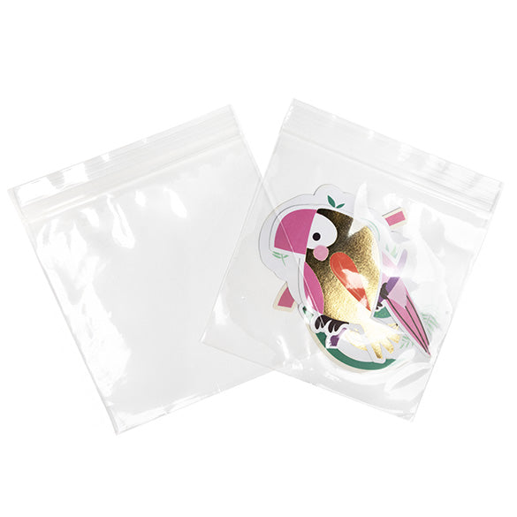 Sachet zip à transparence cristalline 12,5x12,5 cm (100 pièces) [ZC55]