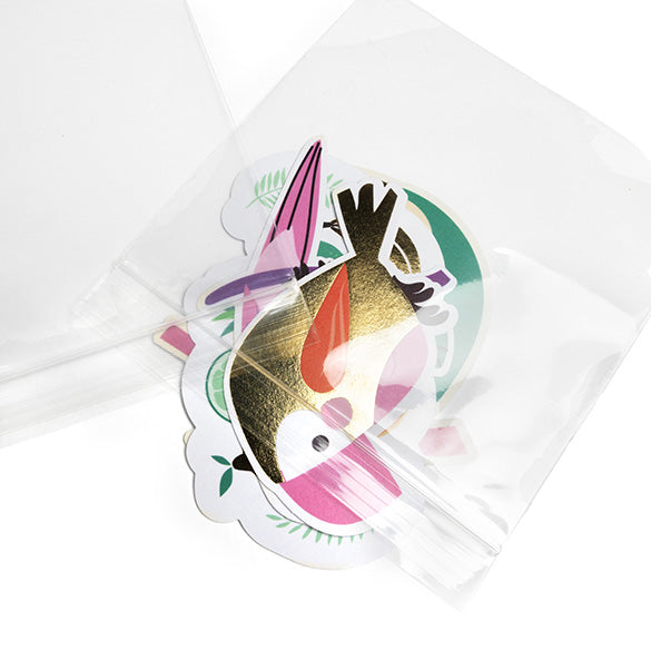 Sachet zip à transparence cristalline 12,5x12,5 cm (100 pièces) [ZC55]
