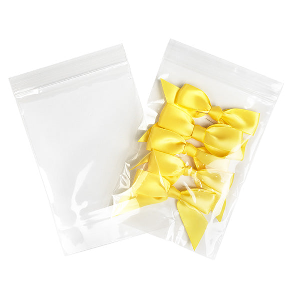 Sachet zip à transparence cristalline 12,7x17,8cm (100 pièces) [ZC57]