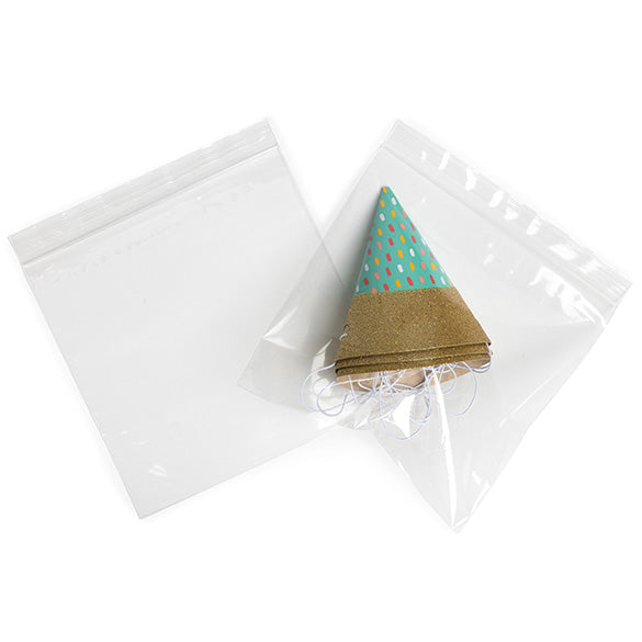 Sachet zip à transparence cristalline 15x15 cm (100 pièces) [ZC66]