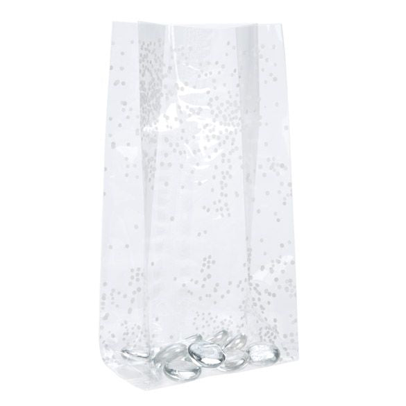 Sachet SOS imprimé points blancs 10.2x6.4x24.1cm (100 pièces) [G4SW]