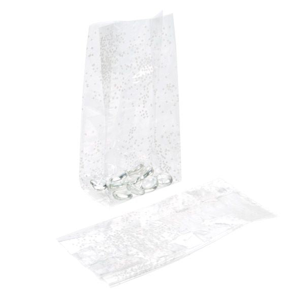 Sachet SOS imprimé points blancs 10.2x6.4x24.1cm (100 pièces) [G4SW]
