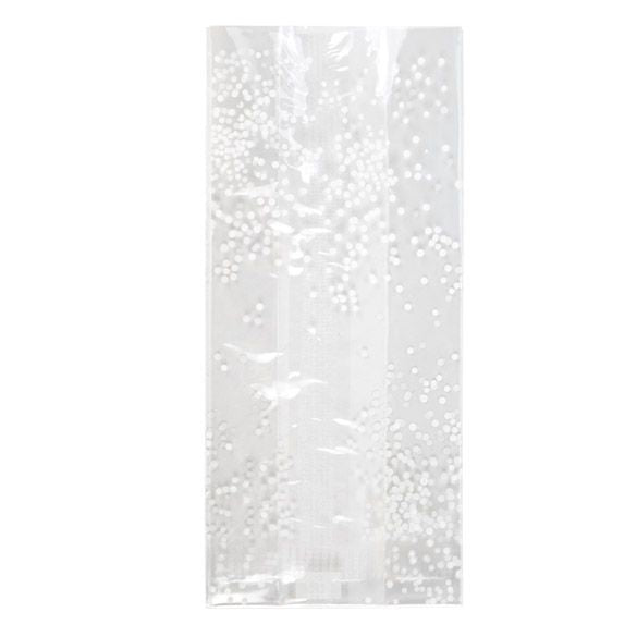 Sachet SOS imprimé points blancs 10.2x6.4x24.1cm (100 pièces) [G4SW]