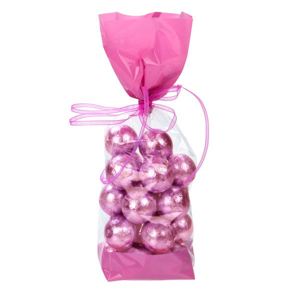 Sacchetti SOS stampati rosa 6.7x4.8x27.3cm con soffietto (100 pezzi) [G2PK]