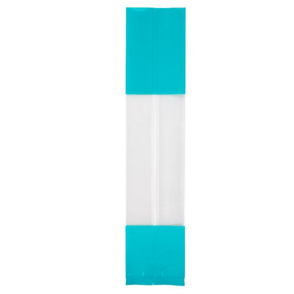Sacchetti SOS stampati color turchese 5.1x4.8x24.1cm con soffietto (100 pezzi) [G1TL]
