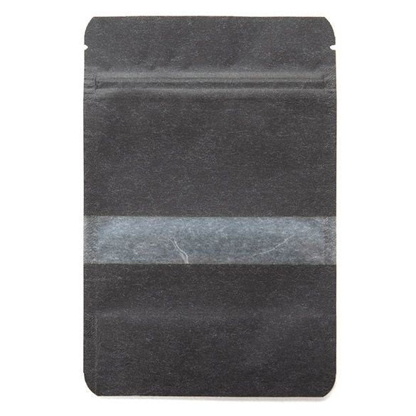 Doypack papier de riz Noir 10.2x6x15.2cm | 57g (100 pièces) [ZBGR2B]