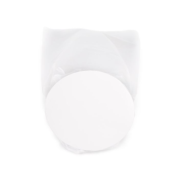 Frosted Sacchetto di plastica trasparente fondo rotondo 8,3x25,4 cm e con inserto bianco (50 pezzi) [RPBGF3]