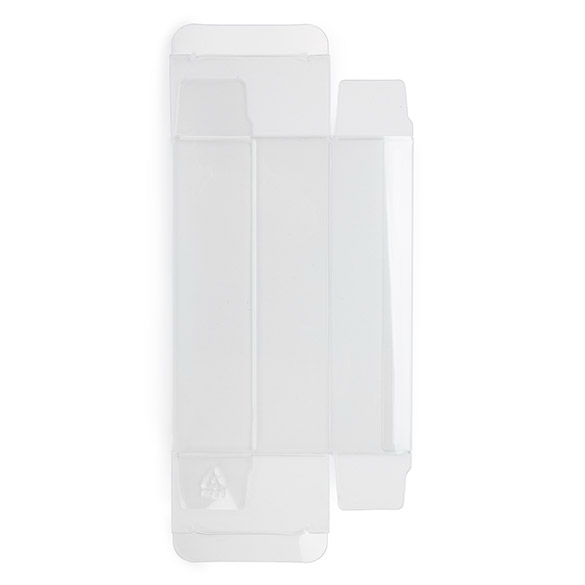 Boîtes cadeau plastique à transparence cristalline en rPET 7x3,7x14 cm (25 pcs) [FPB230R]
