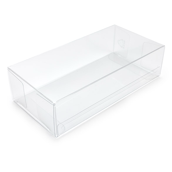 Boîtes cadeau plastique à transparence cristalline en rPET 7x3,7x14 cm (25 pcs) [FPB230R]